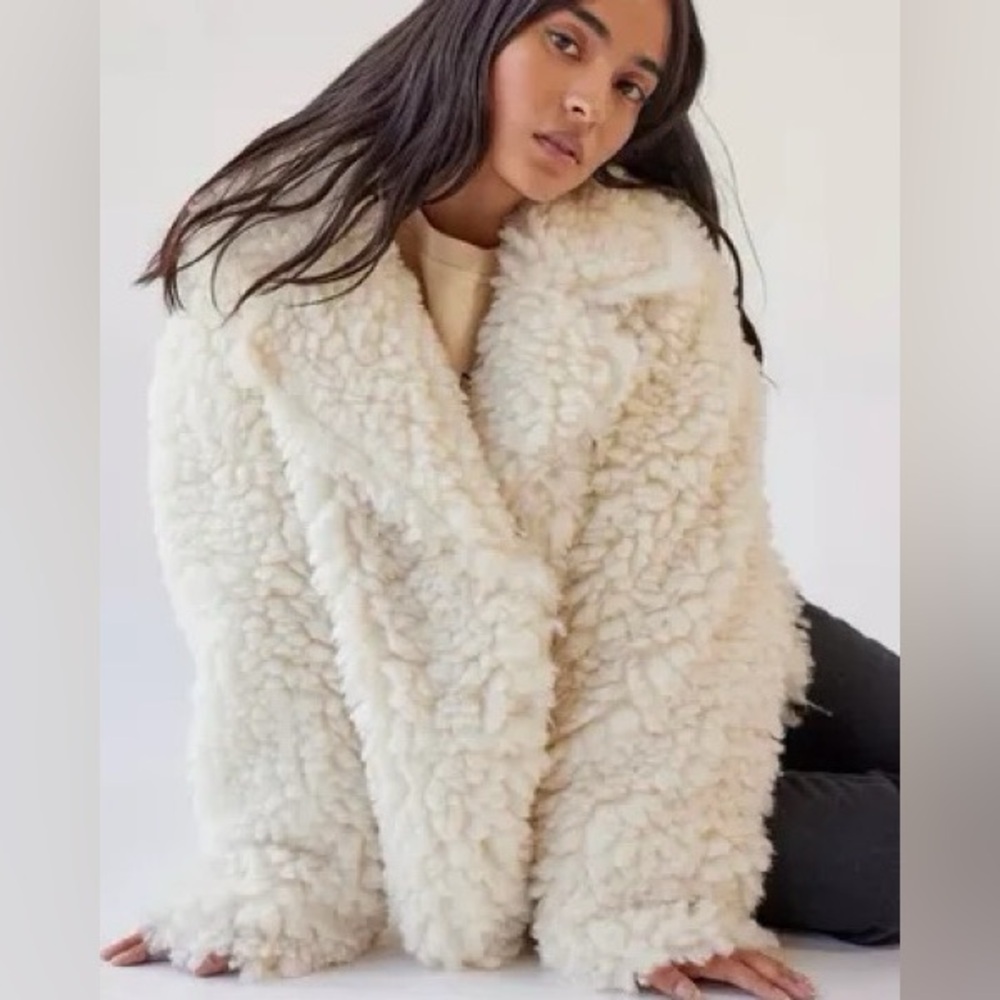 John + Jenn White Sherpa Jacket